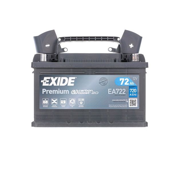Køb Starterbatteri af EXIDE EA722 til den lave pris 1017,17 DKK