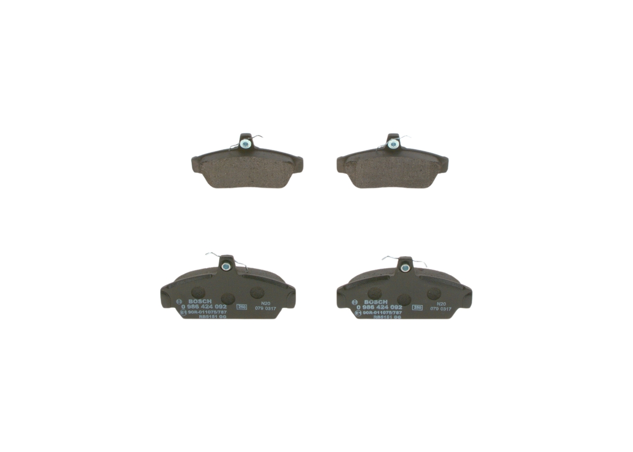 Compre Pastilhas de travão da BOSCH 0 986 424 092 a um preço baixo por 29,41 €