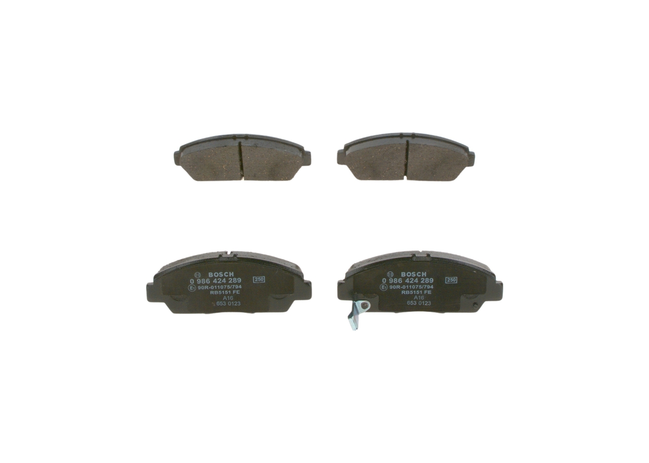 Acquista online BOSCH Kit pastiglie freni Art.: 0 986 424 289