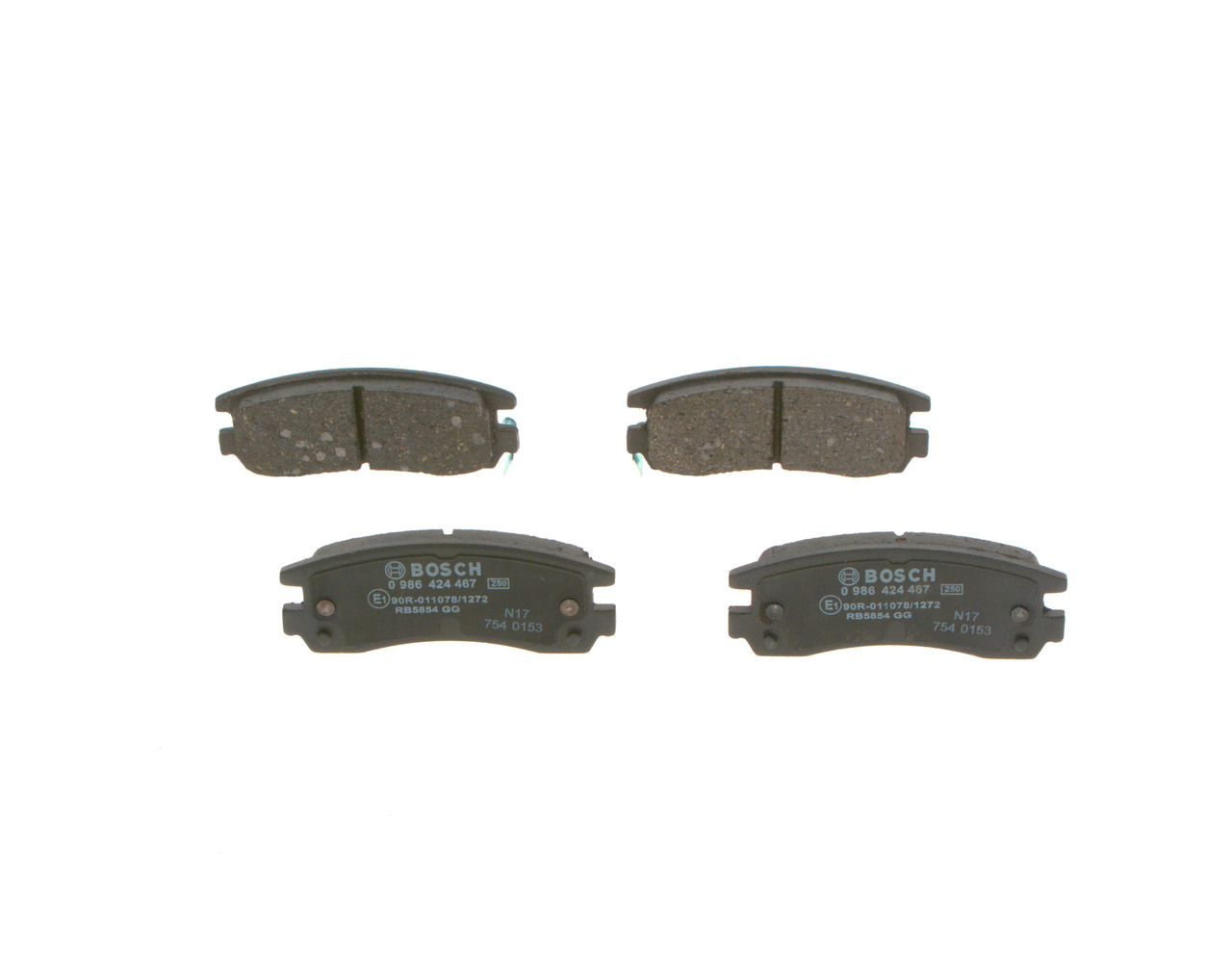 Acquista online BOSCH Kit pastiglie freni Art.: 0 986 424 467
