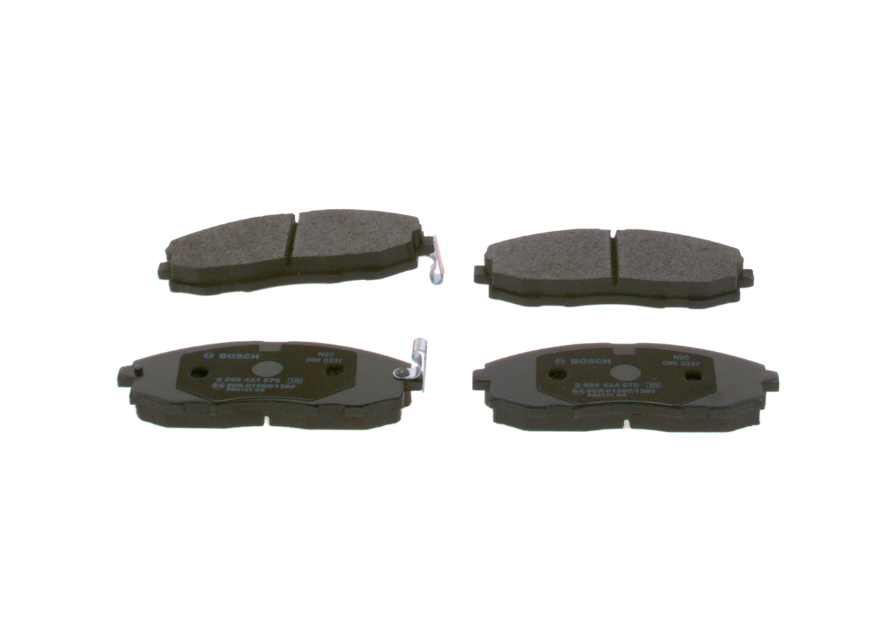 Compre Pastilhas de travão da BOSCH 0 986 424 670 a um preço baixo por 39,17 €