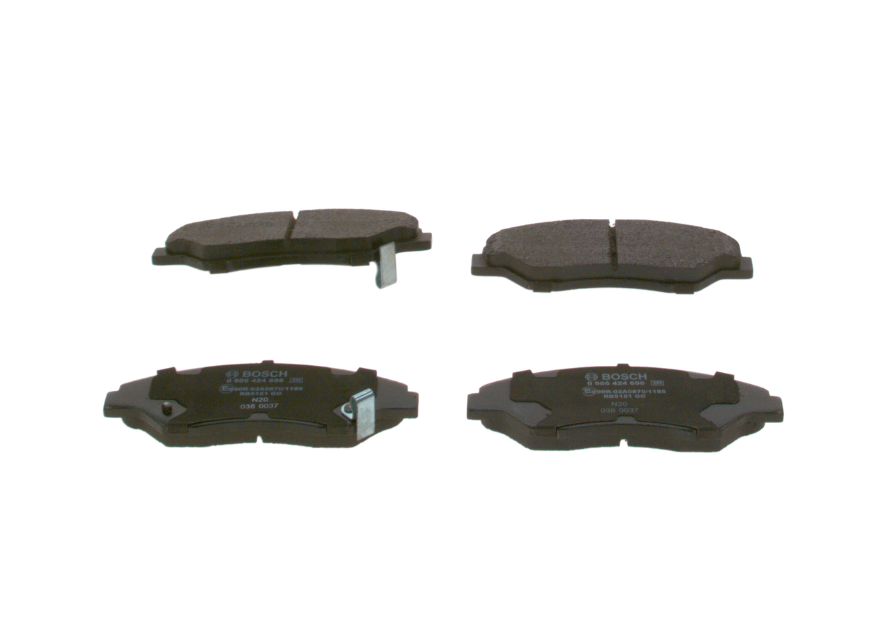 Acquista online BOSCH Kit pastiglie freni Art.: 0 986 424 696