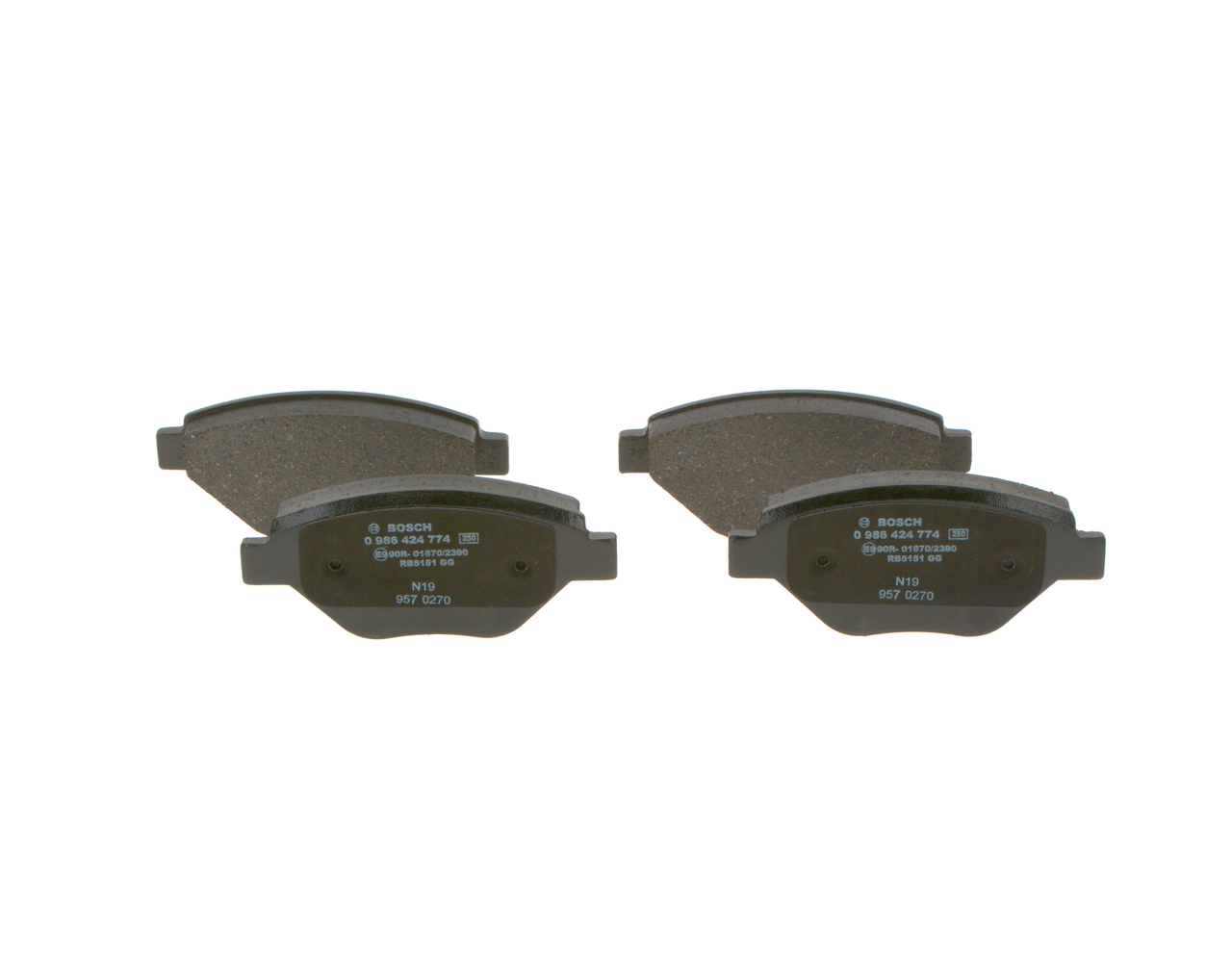 Compre Pastilhas de travão da BOSCH 0 986 424 774 a um preço baixo por 31,69 €