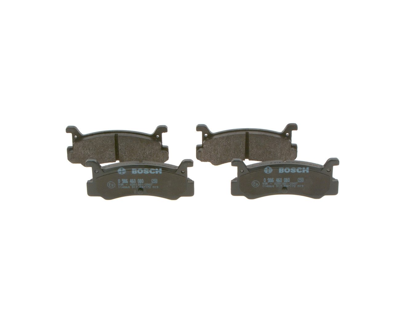 Acquista online BOSCH Kit pastiglie freni Art.: 0 986 460 080