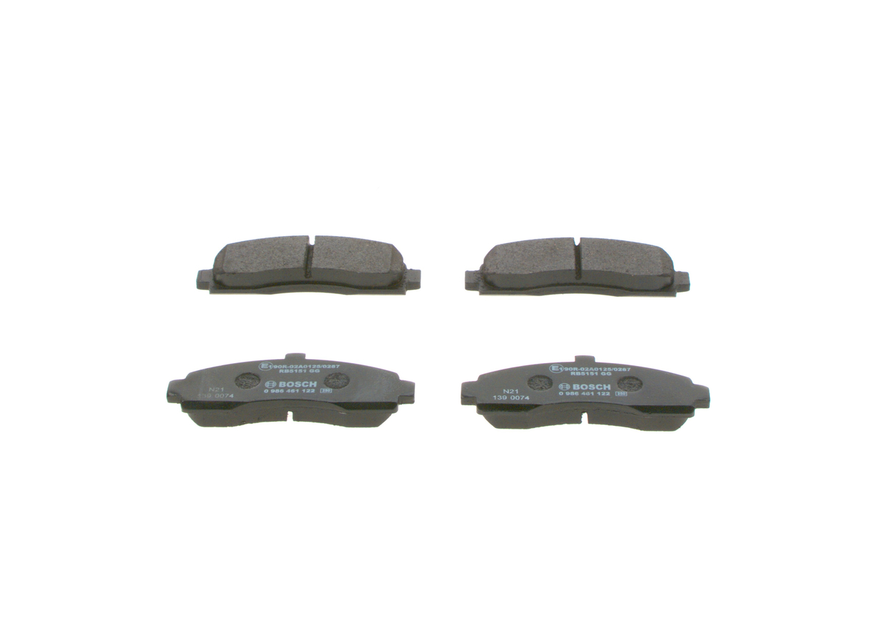Compre Pastilhas de travão da BOSCH 0 986 461 122 a um preço baixo por 22,53 €