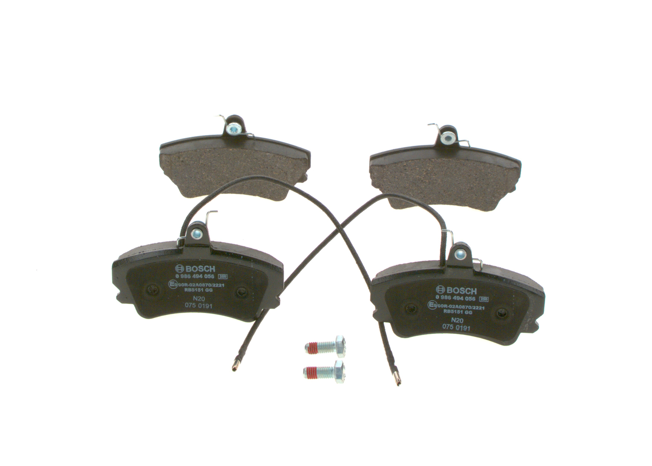 Acquista online BOSCH Kit pastiglie freni Art.: 0 986 494 056