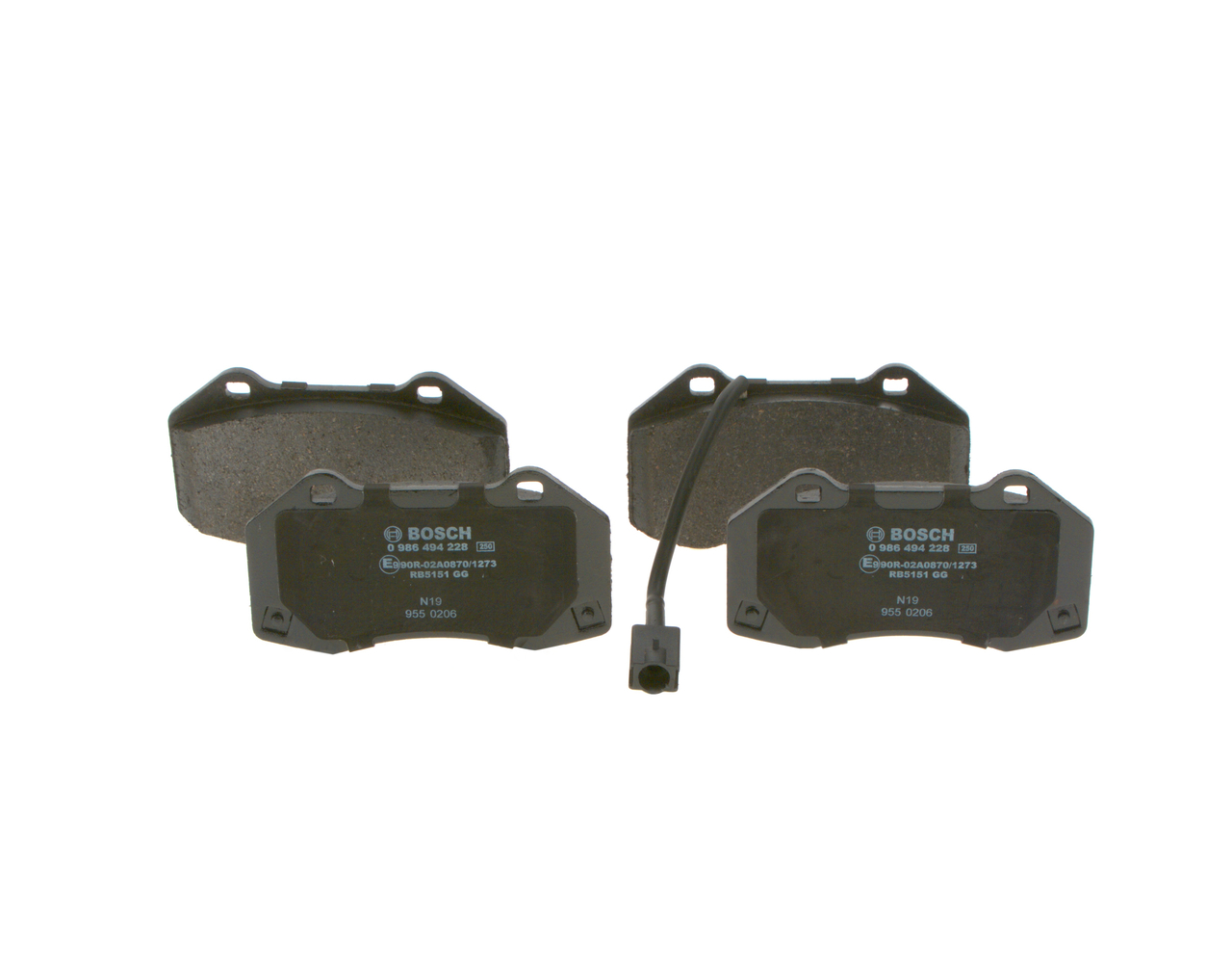 Acquista online BOSCH Kit pastiglie freni Art.: 0 986 494 228