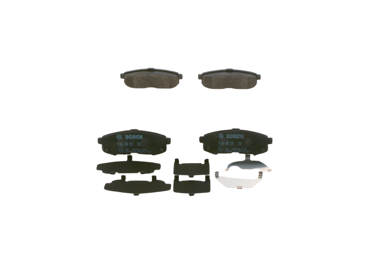 Acquista online BOSCH Kit pastiglie freni Art.: 0 986 494 319
