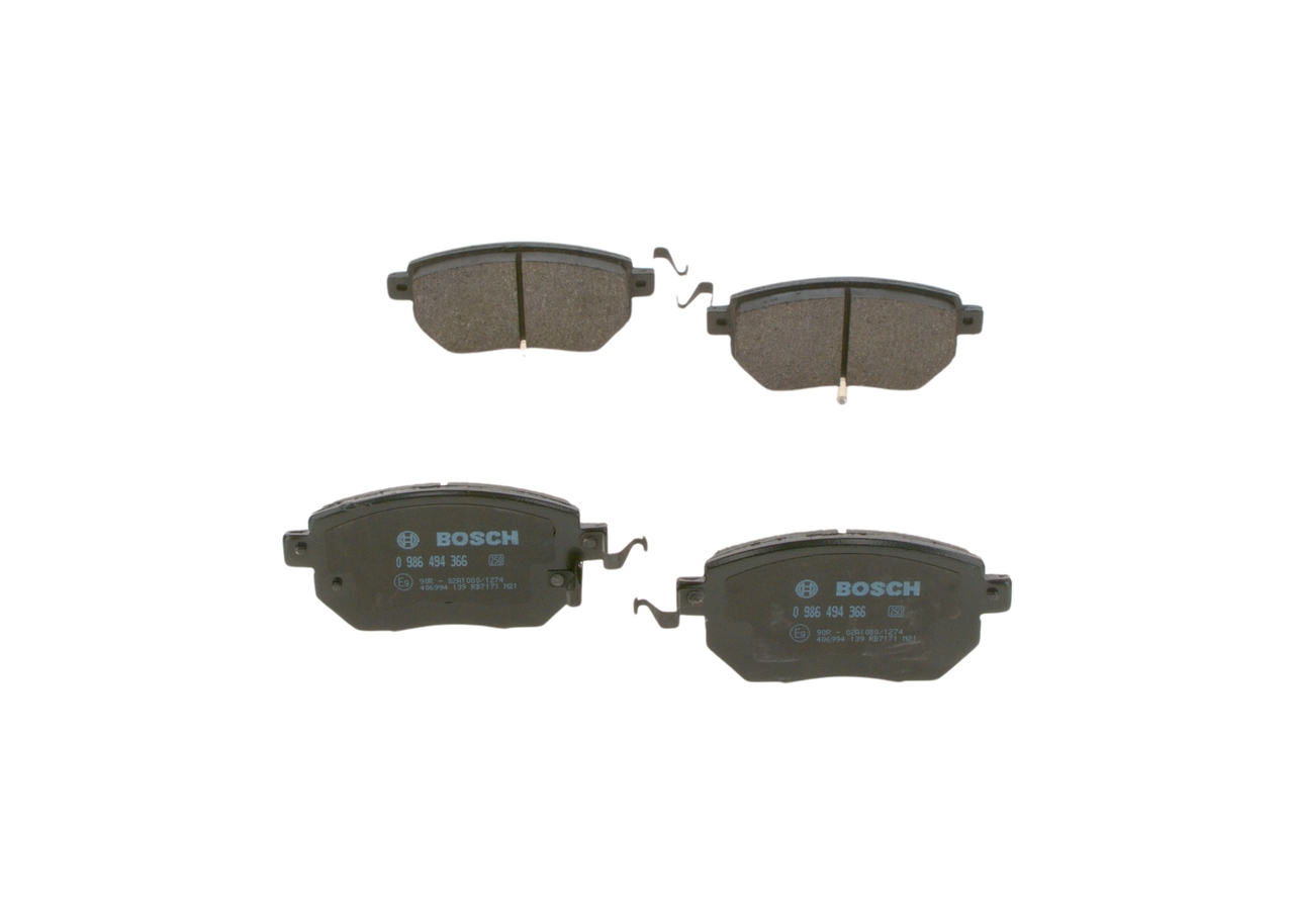 Acquista online BOSCH Kit pastiglie freni Art.: 0 986 494 366