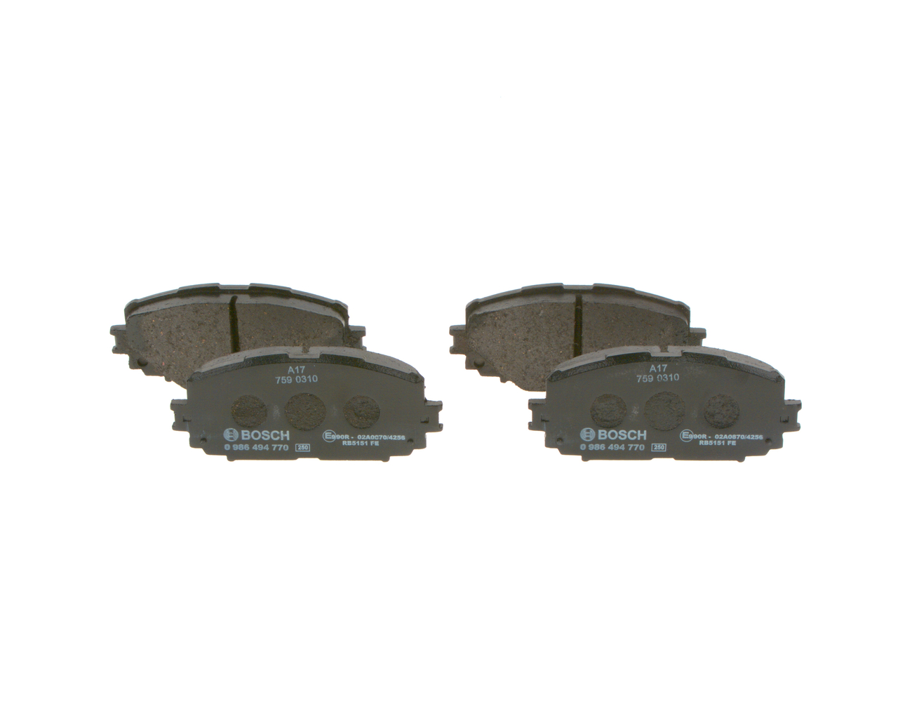 Compre Pastilhas de travão da BOSCH 0 986 494 770 a um preço baixo por 18,82 €