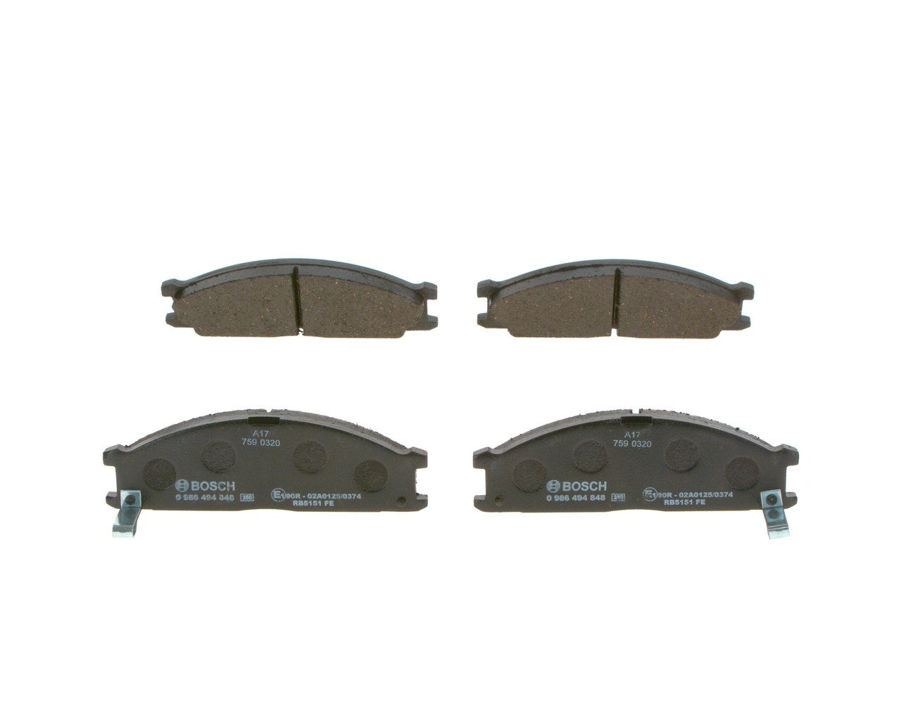 Acquista online BOSCH Kit pastiglie freni Art.: 0 986 494 848
