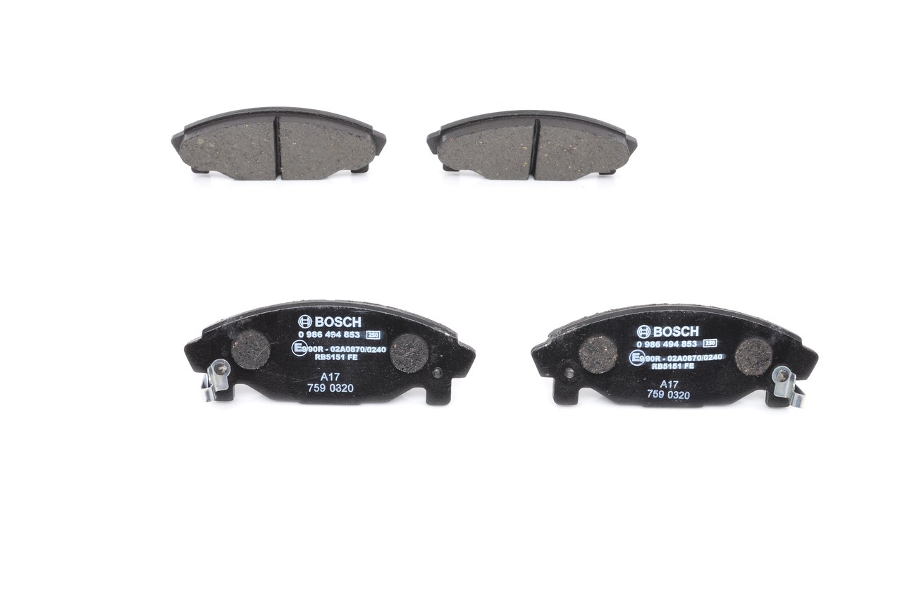 Acquista online BOSCH Kit pastiglie freni Art.: 0 986 494 853