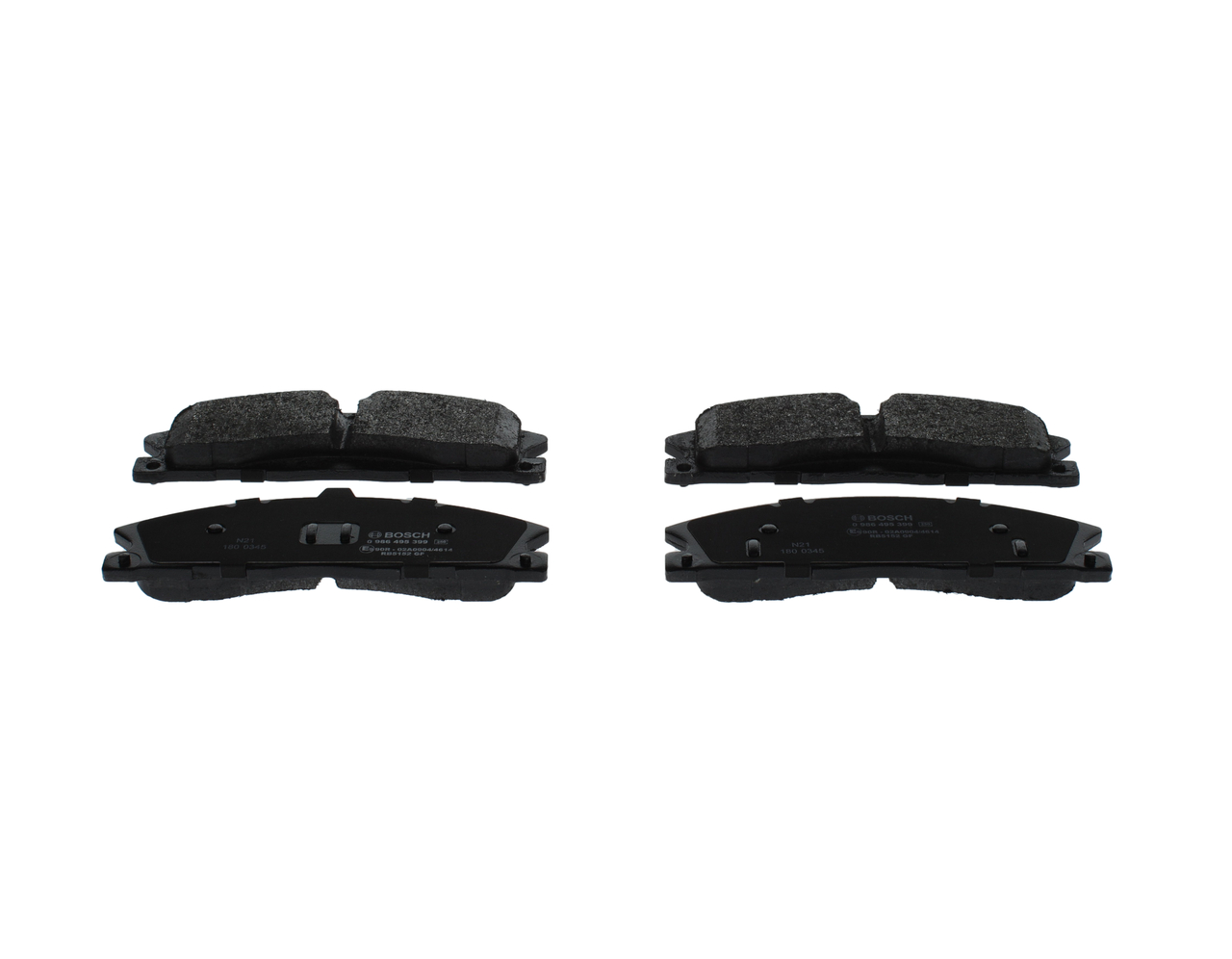 Bremsbeläge 0 986 495 399 von BOSCH günstig für 40,27 € online kaufen