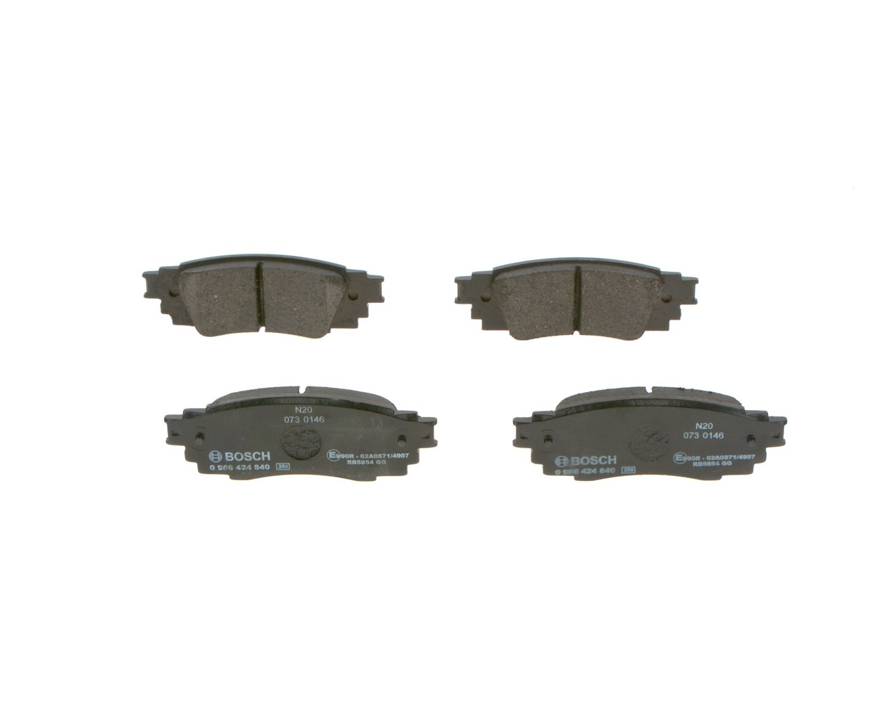 Compre Pastilhas de travão da BOSCH 0 986 424 840 a um preço baixo por 30,28 €