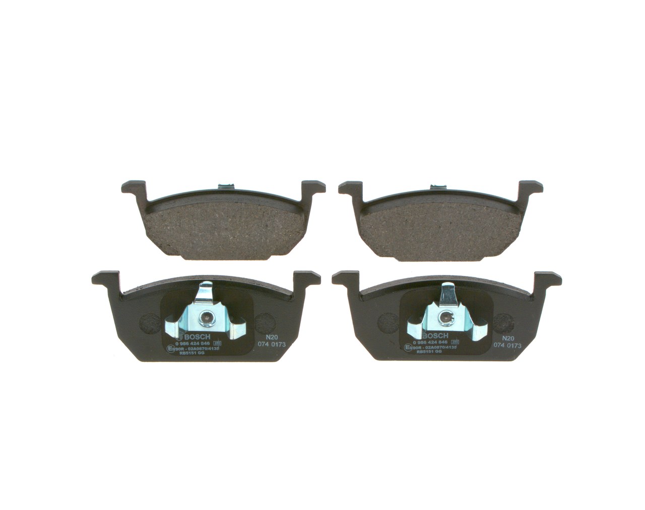 Compre Pastilhas de travão da BOSCH 0 986 424 846 a um preço baixo por 32,82 €