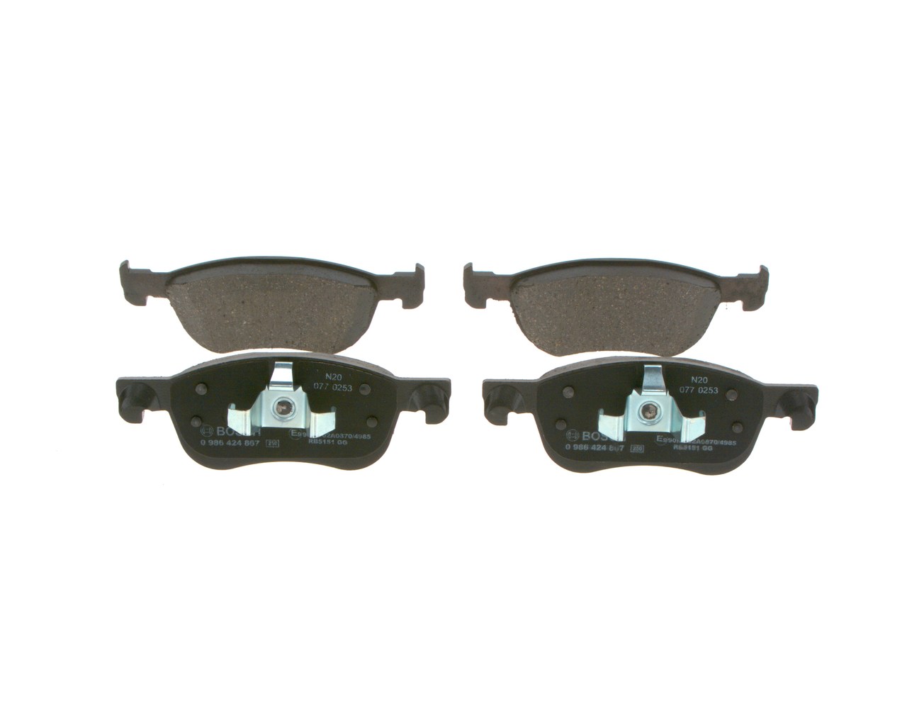 BOSCH Bremsbeläge 0 986 424 867 online kaufen