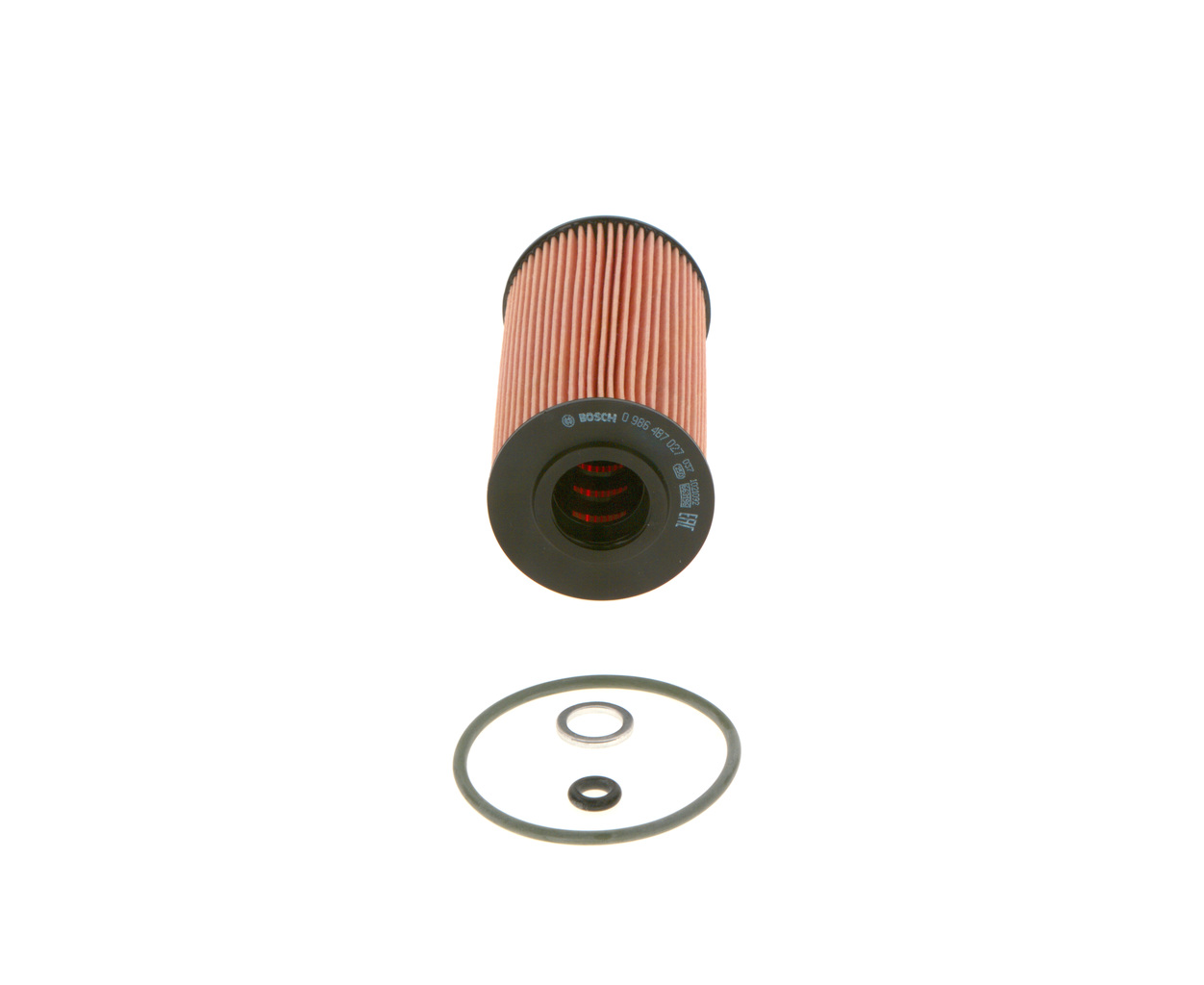 BOSCH 0 986 4B7 027 Oljefilter KIA Picanto (SA) 1.1 75 hk Diesel