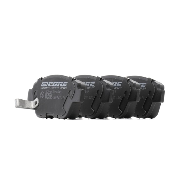 Achetez des Plaquettes de frein goCORE GCD020074 à prix pour 77,66 €