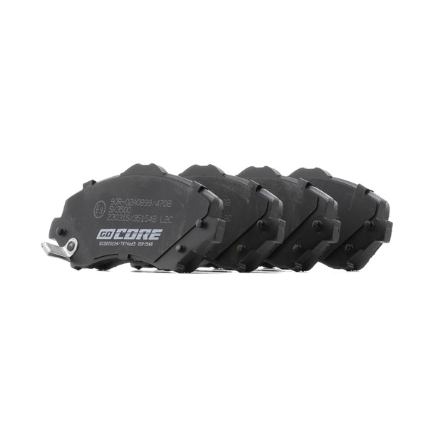 Achetez des Plaquettes de frein goCORE GCD020234 à prix pour 110,99 €