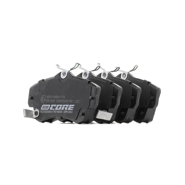Achetez des Plaquettes de frein goCORE GCD020260 à prix pour 125,34 €