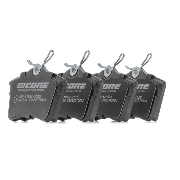 Achetez des Plaquettes de frein goCORE GCD020342 à prix pour 60,50 €