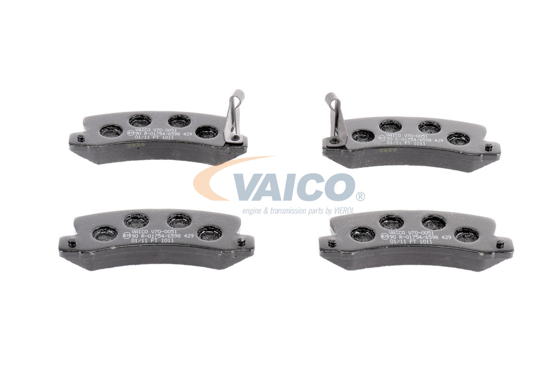 Acquista Kit pastiglie freni da VAICO V70-0051 a buon mercato per soli 34,30 €