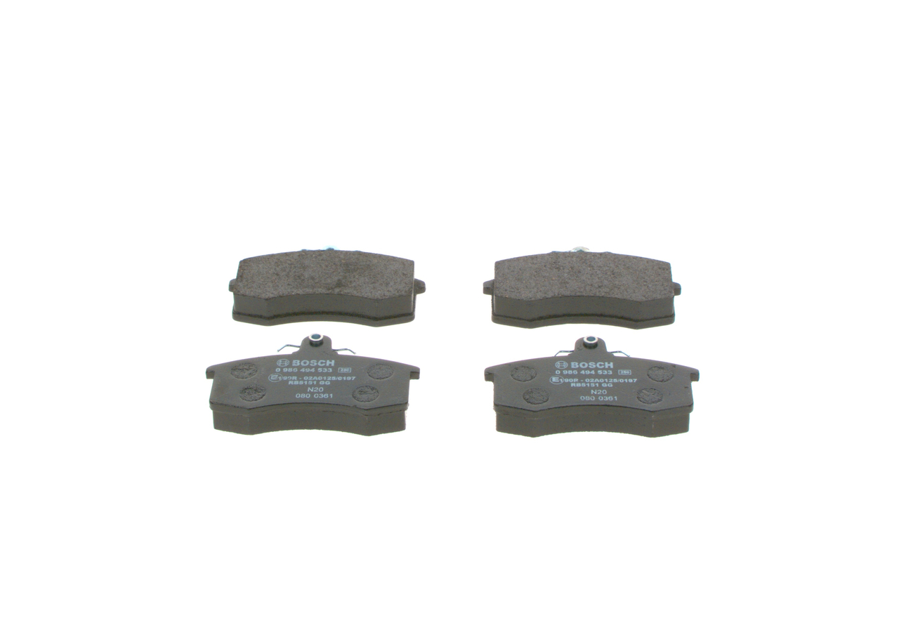Comprar Juego de pastillas de freno de BOSCH 0 986 494 533 a bajo precio de 21,66 €