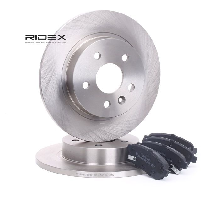 Comprar Kit de discos de freno y pastillas de RIDEX 3405B0214 a bajo precio de 77,02 €