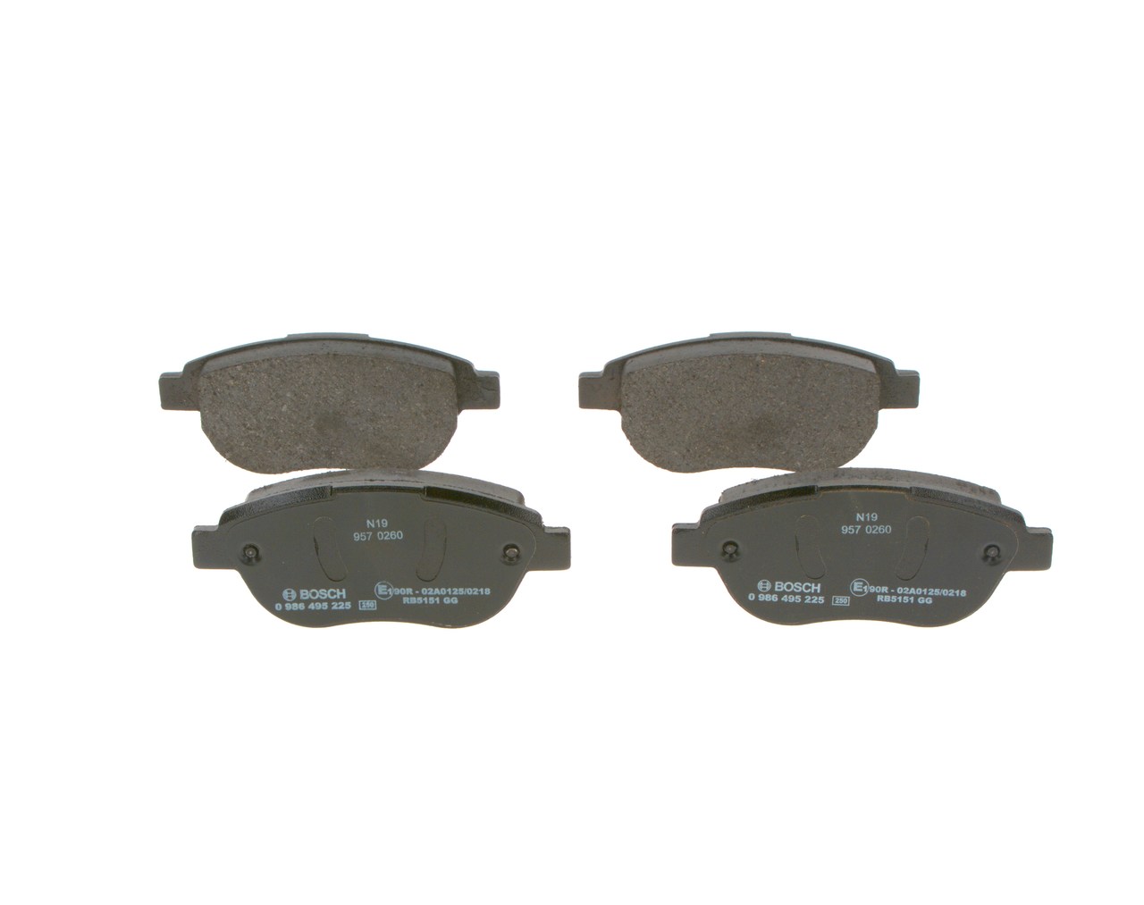 Compre Pastilhas de travão da BOSCH 0 986 495 225 a um preço baixo por 33,76 €