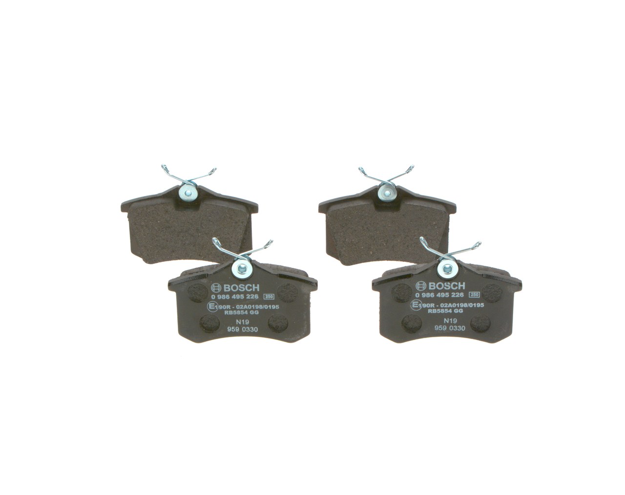 Compre Pastilhas de travão da BOSCH 0 986 495 226 a um preço baixo por 37,86 €