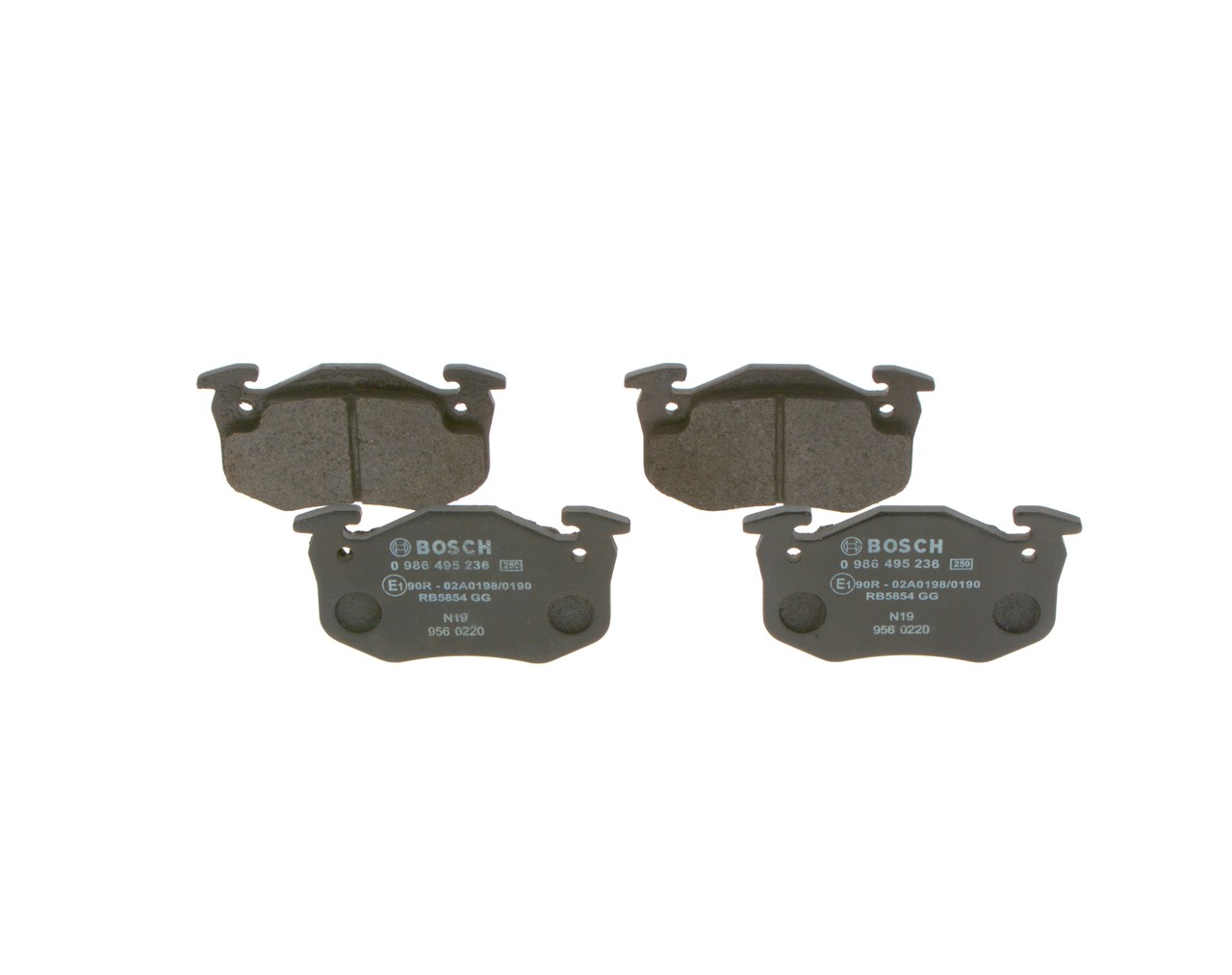 Compre Pastilhas de travão da BOSCH 0 986 495 236 a um preço baixo por 12,68 €