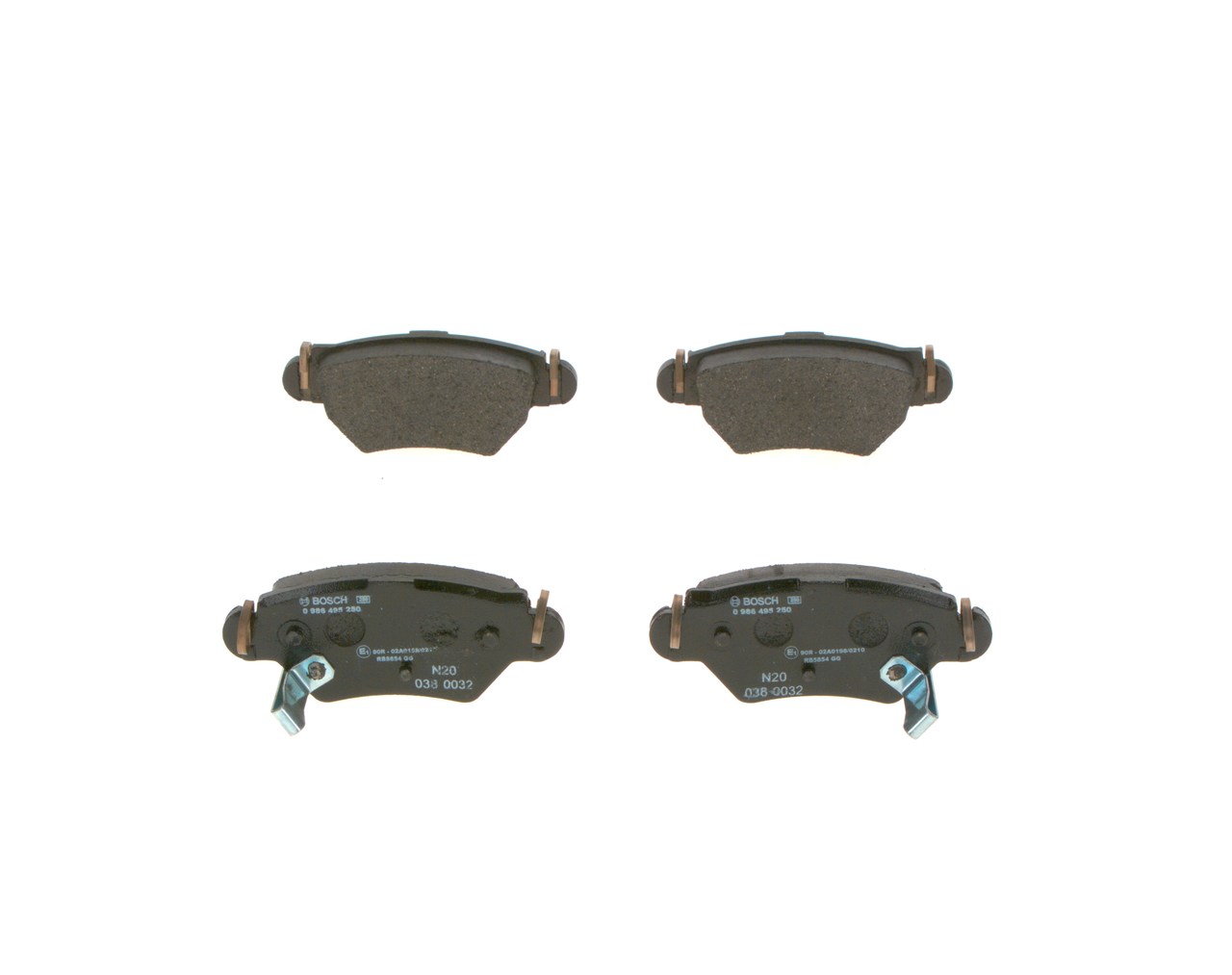 Acquista online BOSCH Kit pastiglie freni Art.: 0 986 495 250