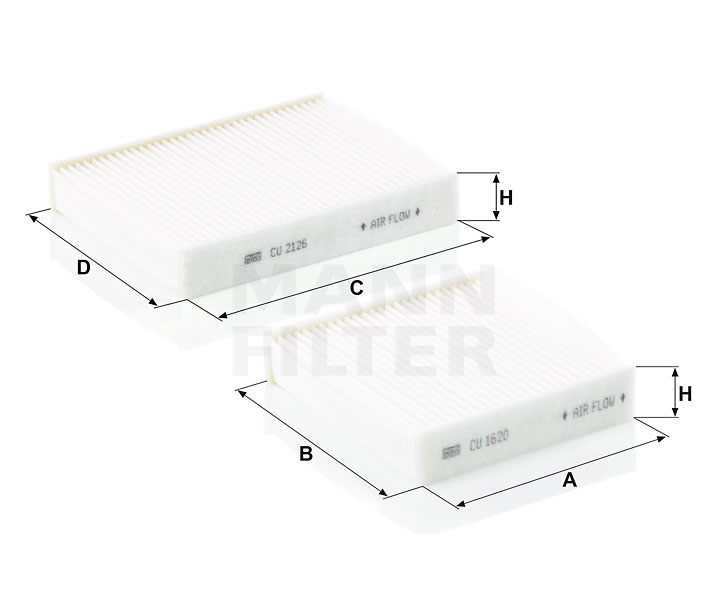 Köp Kupéfilter av MANN-FILTER CU 21 000-2 till det låga priset 209,56 kr
