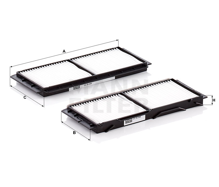 Köp Kupéfilter av MANN-FILTER CU 26 008-2 till det låga priset 279,78 kr