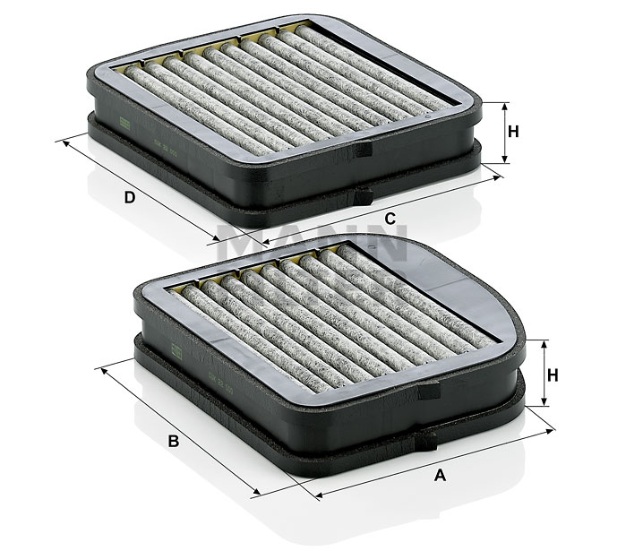 Compre Filtro, ar do habitáculo da MANN-FILTER CUK 22 000-2 a um preço baixo por 48,74 €