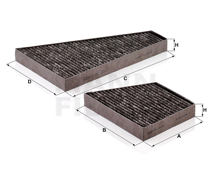 Comprar Filtro de habitáculo de MANN-FILTER CUK 35 000-2 a bajo precio de 44,62 €