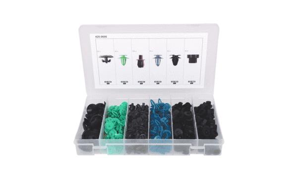 Achetez des Kit de clip de fixation, carrosserie KS TOOLS 420.0600 à prix pour 74,76 €